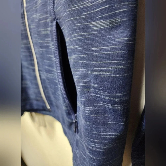 Athleta Striated Hope Jacket Full Zip Navy Blue Women’s - Size Small - Picture 8 of 10